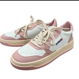 Like New! Autry Medalist Pink and White Sneakers Size 38